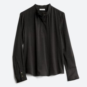 Calvin Klein suit separates Gene pleat detail blouse Black, size M